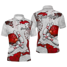 Load image into Gallery viewer, Personalized Unisex Bowling Jersey Polo Bowling Team Shirt for Men Bowler Gift QZT498