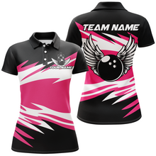Load image into Gallery viewer, Camo Angel Wings Polo Bowling Shirts for Women Bowling Team Jersey Multicolor QZT470