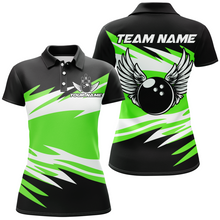 Load image into Gallery viewer, Camo Angel Wings Polo Bowling Shirts for Women Bowling Team Jersey Multicolor QZT470