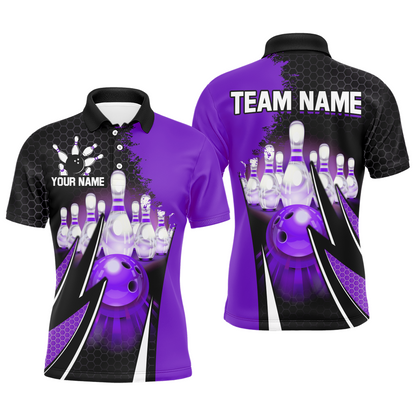 Personalized Bowling Shirts for Men Bowling Team Jersey Polo Bowling Shirt QZT440
