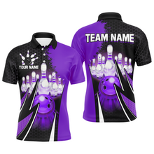 Load image into Gallery viewer, Personalized Bowling Shirts for Men Bowling Team Jersey Polo Bowling Shirt QZT440