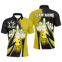 Load image into Gallery viewer, Personalized Bowling Shirts for Men Bowling Team Jersey Polo Bowling Shirt QZT440