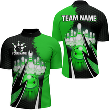 Load image into Gallery viewer, Personalized Bowling Shirts for Men 1/4 Zip Bowling Team Jersey QZT440
