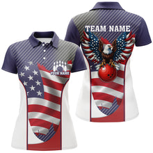 Load image into Gallery viewer, Patriotic Bowling Shirts For Men Women Custom Eagle Bowling Jersey Team BDT506