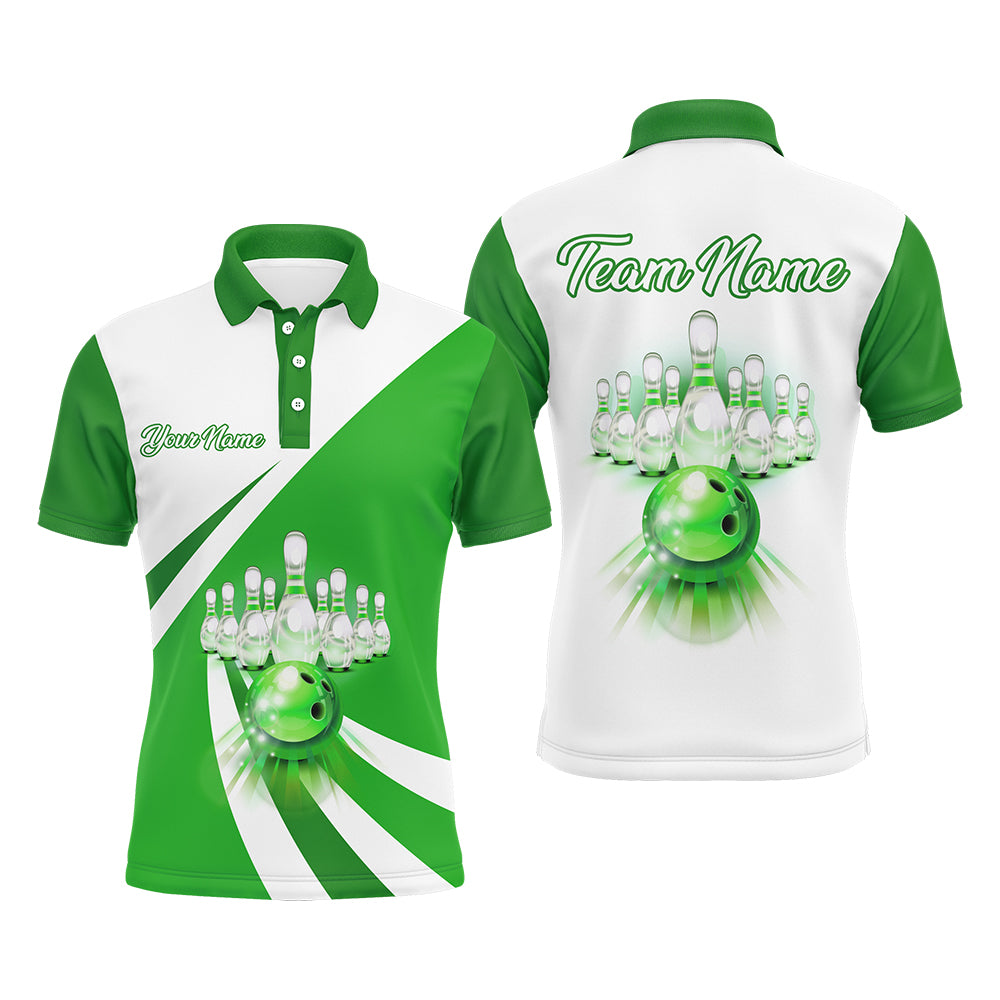 Bowling Polo Shirt For Men Custom 3D Bowling Jersey Men's Bowling Team League Shirt BDT134