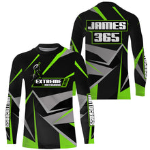 Load image into Gallery viewer, Green Motocross Racing Jersey Men Women Kid UPF30+ Custom Dirt Bike Shirt Off-Road Motorcycle PDT672