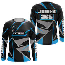 Load image into Gallery viewer, Blue Motocross Racing Jersey Men Women Kid UPF30+ Custom Dirt Bike Shirt Off-Road Motorcycle PDT672