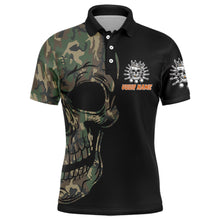 Load image into Gallery viewer, Camo Bowling Shirt Custom Skull Bowling Jersey Men Bowling Polo Shirt For Team BDT284