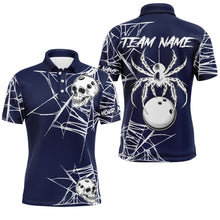 Load image into Gallery viewer, Halloween Bowling Shirts Custom Skull Spider Web Bowling Jersey for Men &amp; Women BDT551