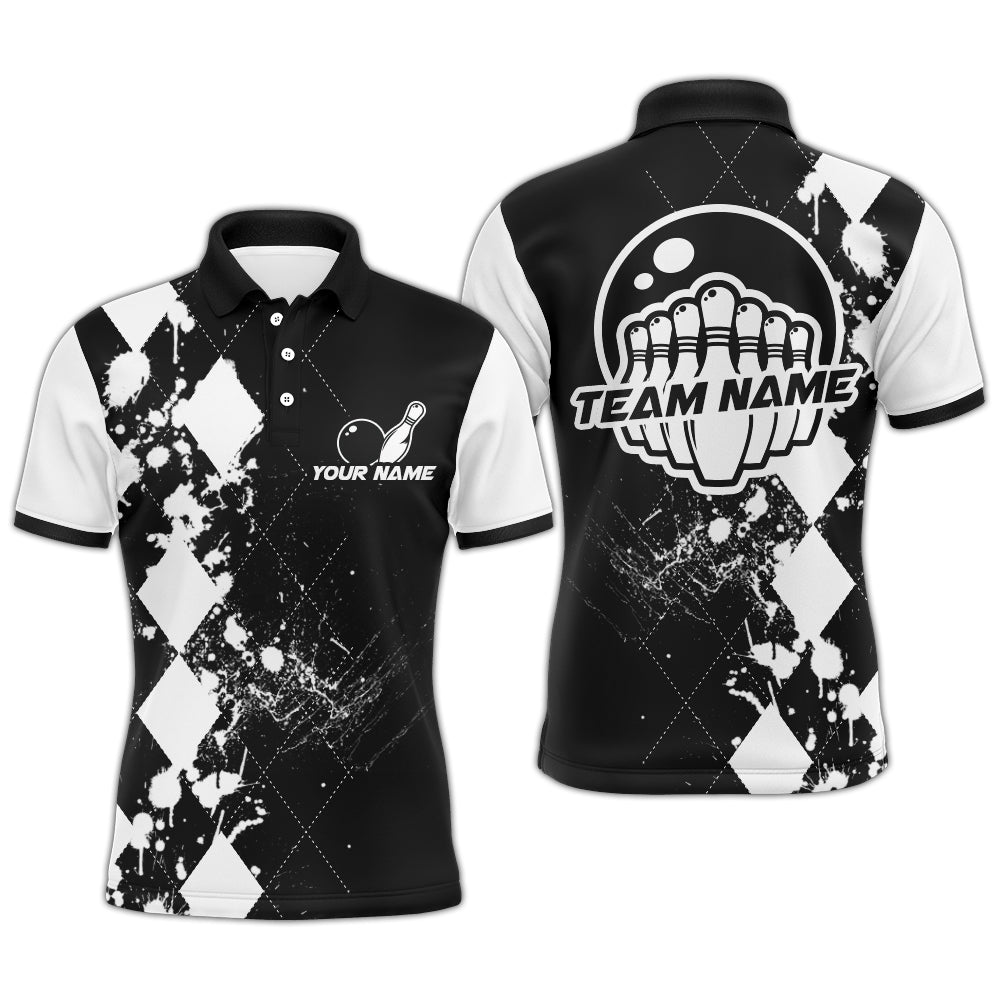Custom Bowling Shirts For Men Bowling Team League Jersey Bowling Polo Shirts BDT216