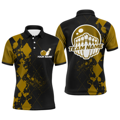 Custom Bowling Shirts For Men Bowling Team League Jersey Bowling Polo Shirts BDT216