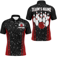 Load image into Gallery viewer, Custom Bowling Jersey For Men Seamless Pattern Bowling Shirt Team Bowling Polo Shirt BDT302