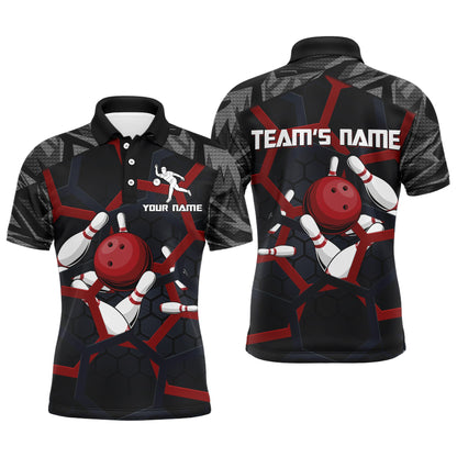Custom Bowling Polo Shirt For Men Camo Bowling Jersey Bowling Team League Shirts BDT196