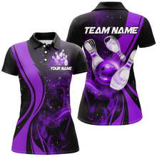 Load image into Gallery viewer, Purple Bowling Shirt Personalized Men &amp; Women Bowling Team Jersey Bowling Polo Shirts BDT570