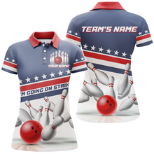 Load image into Gallery viewer, I'm Going On Strike Bowling Shirt Women Custom American Bowling Jersey Team Bowling Polo Shirt BDT321