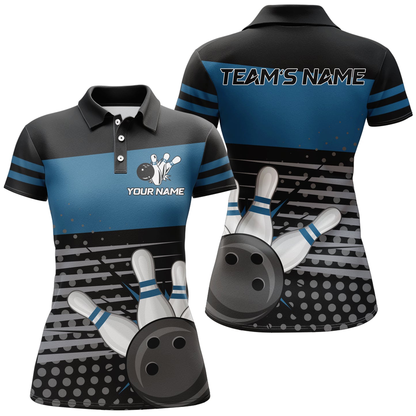 Bowling Polo Shirts For Women Bowling Team Jersey Custom Bowling Shirt BDT221