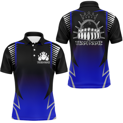 Custom Bowling Polo Shirt For Men Bowling Team Jersey Personalized Bowling Shirts BDT345