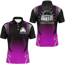 Load image into Gallery viewer, Custom Bowling Polo Shirt For Men Bowling Team Jersey Personalized Bowling Shirts BDT345