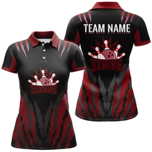 Load image into Gallery viewer, Strike Bowling Jersey For Women Personalized Bowling Shirt Team Bowling Polo Shirt BDT286