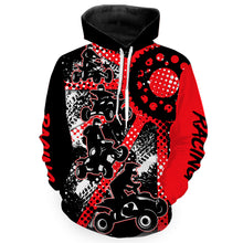 Load image into Gallery viewer, Custom Red ATV Motocross Hoodie Men Women Freestyle Off-Road Quad Bike Hooded Jersey PDT912