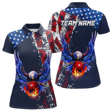 Load image into Gallery viewer, Custom US Flag Eagle Bowling Shirts American Bowling Jersey Men Women Patriotic MBL74