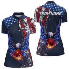 Load image into Gallery viewer, Custom US Flag Eagle Bowling Shirts American Bowling Jersey Men Women Patriotic MBL74