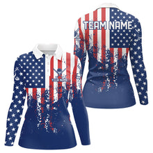 Load image into Gallery viewer, Custom Patriotic Golf Polo Shirts for Men Women Team Golf Shirts Personalized MMG48