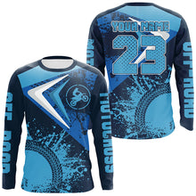 Load image into Gallery viewer, Motocross Jersey Blue Custom Dirt Bike Shirt For Kid Men Women Off-road Racing Shirt XM311
