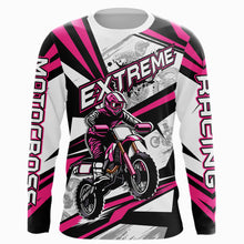 Load image into Gallery viewer, Pink Dirt Bike Racing Jersey Upf30+ Motocross Shirt Men Kid Women Off-Road Jersey XM279