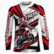 Load image into Gallery viewer, Red Dirt Bike Racing Jersey Upf30+ Motocross Shirt Men Kid Women Off-Road Jersey XM279