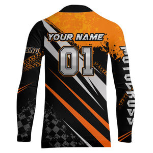 Dirt Bike MX Racing Jersey Orange Upf30+ Motocross Shirt Women Kid Off-Road Shirt XM280