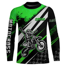 Load image into Gallery viewer, Dirt Bike MX Racing Jersey Green Upf30+ Motocross Shirt Women Kid Off-Road Shirt XM280