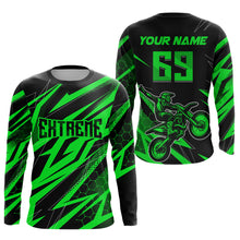 Load image into Gallery viewer, Motocross Jersey Kid Men Women Upf30+ Green Racing Dirt Bike Shirt Off-Road Motorcycle XM286