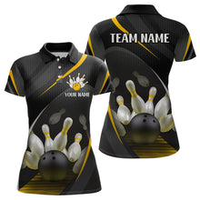 Load image into Gallery viewer, Yellow Bowling Shirts for Men Women Team Custom Bowling Polo &amp; Quarter Zip Shirt MBL71