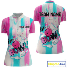 Load image into Gallery viewer, Vintage Pink Bowling Shirts for Women Men Custom Team Bowling Jerseys for Bowlers MBL115