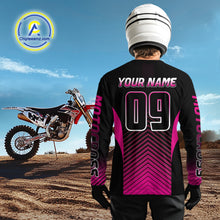 Load image into Gallery viewer, Pink ATV Riding Jersey Custom Quad Bike Jersey for Men Kid Women  ATV Racing Shirt MX105