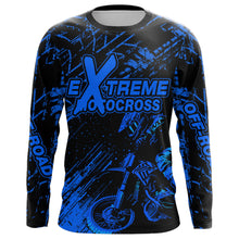 Load image into Gallery viewer, Motocross Racing Jersey Blue Upf30+ Men Women Kid Dirt Bike Shirt Motorcycle Jersey XM200