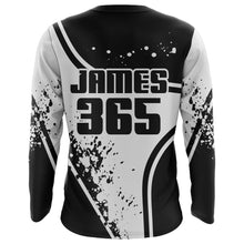 Load image into Gallery viewer, Motocross Jersey Black White UPF30+ Dirt Bike Shirt Men Kid MX Racing Motorcycle Jersey XM172