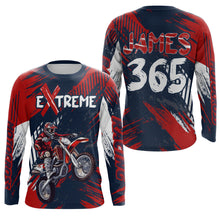 Load image into Gallery viewer, Motocross MX Jersey Men Women Kid UPF30+ Kid Men Dirt Bike Shirt Red Off-Road Racing Jersey XM56