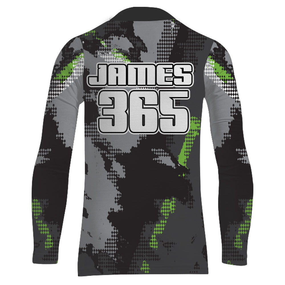 Motocross Racing Jersey Grey Green UPF30+ Dirt Bike Off-Road Shirt Men Kid Motorcycle XM182