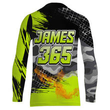 Load image into Gallery viewer, Camo Motocross Racing Jersey Green UPF30+ Youth Dirt Bike Shirt Kid Men Women Off-road Riding Shirt XM128