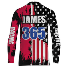 Load image into Gallery viewer, Dirt Bike Racing Jersey American Flag Motocross Youth Men UPF30+ Off-Road Motorcycle Shirt XM73