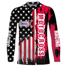 Load image into Gallery viewer, Dirt Bike Racing Jersey American Flag Motocross Youth Men UPF30+ Off-Road Motorcycle Shirt XM73