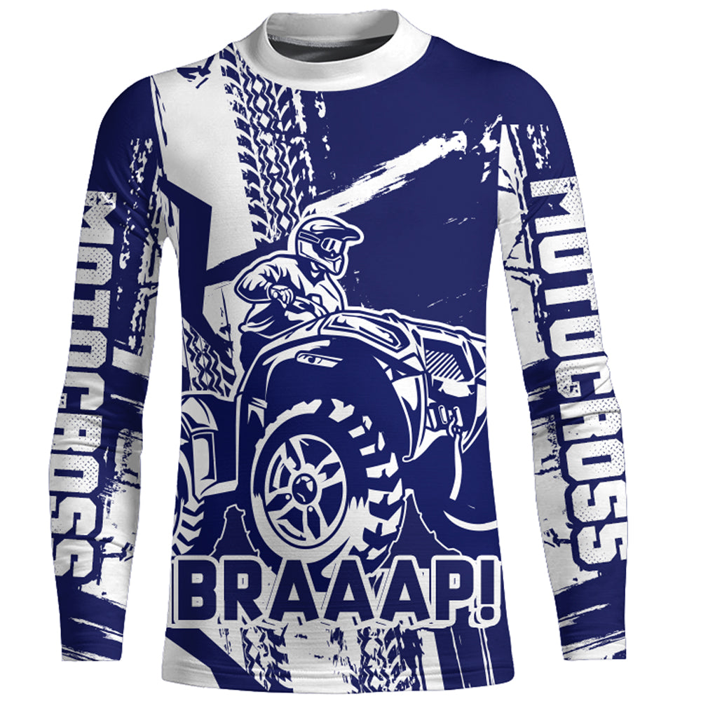 Custom ATV Racing Jersey Youth UPF30+ Quad Bike Shirt Men Kid Off-Road ATV Racing Jersey MX18