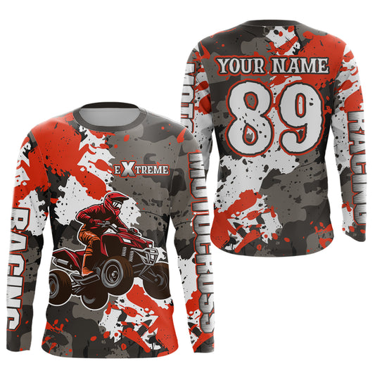 Camo ATV Racing Jersey Custom ATV Riding Shirt Quad Bike ATV Jersey for Kid Adult MX115