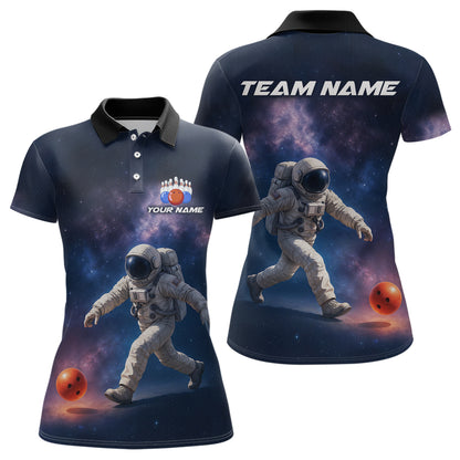 Custom Astronaut Bowling Shirts for Men Women Team Bowling Polo & Quarter Zip Shirts MBL151