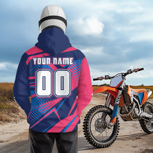 Load image into Gallery viewer, Custom Pink and Blue ATV Motocross Hoodie for Men Women Quad Shirt ATV Hoodie MHATV19
