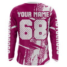 Load image into Gallery viewer, Custom Motocross Jersey Pink Dirt Bike Shirt UPF30+ Youth Motorcycle Racing Girls Off-road Jersey XM197