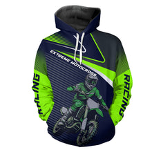 Load image into Gallery viewer, Green Motocross Hoodie Custom for Men Women Dirt Bike Racing Hoodie Riding Shirt MH160
