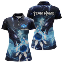 Load image into Gallery viewer, Custom Dragon Bowling Shirt Blue Thunder Bowling Jersey for Men Women Team MBL82